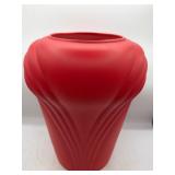 Large red vase