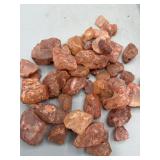 Raw quartz crystal rocks