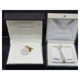 Sterling silver cz & Swarovski necklaces