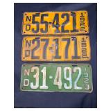 1922 and 23 license plates