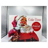 Coca Cola Santa Coke Time sign