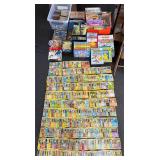 Pokï¿½mon card collection with Star Wars figures