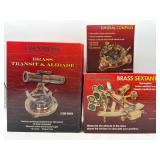 Essex brass transit sextant & Sundi compass