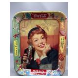 1950 Coca Cola Menu girl tray