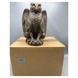 Vintage Windstone owl Griffin candleholder