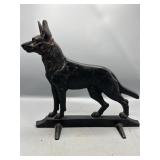 Large cast iron German Shepherd door stop