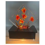 Vintage Lucite fish aquarium light