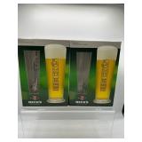 Becks 4 liter pilsner glasses