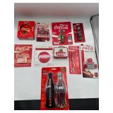 Vintage Coca Cola key rings & more