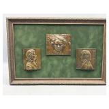 F. Stiasny bronze composer relief plaques