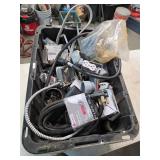 Large tub loaded with electric hardware. 4-42