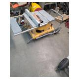 Rigid table saw on stand with wheels. 4-79