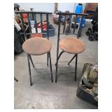 tall folding metal chairs. 4-51