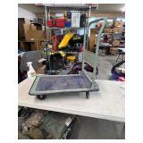 Metal cart with wheels. 4-57