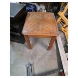 Sturdy wooden end table. 4-75