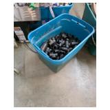 Tub full of pipe fittings. 4-27
