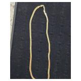 8.9 Grams 14K Gold 19' Herringbone Chain 91-5