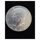 1964  90% Silver Kennedy 1/2 Dollar M-21