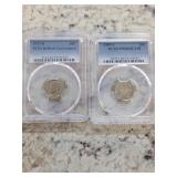 1973 D BU Graded + 1989 S PR69 DCAM Dimes