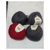 4 Skeins 60% Merino Wool 40% Super Kid Mohar 5-17s