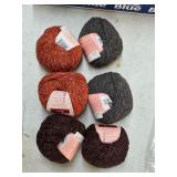 6 Skeins 60% Wool 20%Llama 20%Silk  5-19s