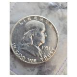 1954 Franklin Half Dollar BU Coin  K-20