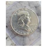 1954 D Franklin Half Dollar BU Coin  K-19