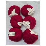 6 Skeins 100% Marino Wool 5-25s