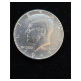 1964  90% Silver Kennedy 1/2 Dollar M-27
