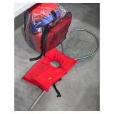 Fishing Net and 6 Life Vest  3-1
