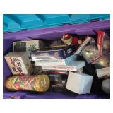 Tub of Vintage Holiday Decoration  1-52s