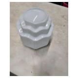 Milk glass lampshade. 130-9