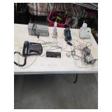 Vintage phones, camera, and radio. 5-13