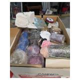 large box of candles & candle holders. 5-37