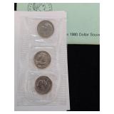 1980 P D S  Susan B Anthony Dollar Set M-17