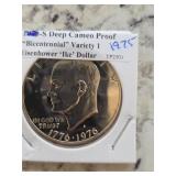 1975 S Deep Cameo Proof Bicentennial IKE $1Coin