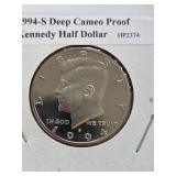 1994 S Deep Cameo Proof Kennedy Half Dollar 12-39