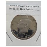 1986 S Deep Cameo Proof Kennedy Half Dollar 12-36