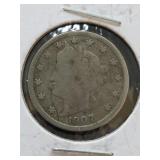 1907 Liberty Head 'V' Nickel  12-60