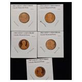 5 SMS Deep Cameo Proof Lincoln Memorial Cents12-68