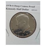 1978 S Deep Cameo Proof Kennedy Half Dollar 12-32
