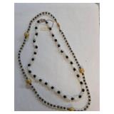 20' Onyx + Moonstone and 24' Beaded Necklaces