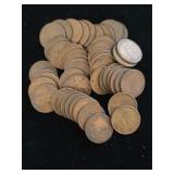 Roll of 1954 S Wheat Pennies  M-39