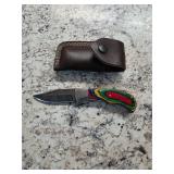 6 1/2' Hand Crafted Damascus Folder  5-57