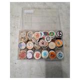 large set of wooden pogs. 130-14a