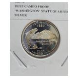 2007 S Silver Deep Cameo Proof State Quarter 12-6