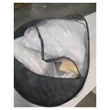 Suede reverse lambskin throw and new pillows. 5-52