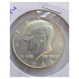 1966 Silver Kennedy 50 Cent Coin  12-2