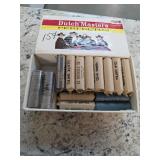 38 Rolls Old Date Nickels in Cigar Box M-33