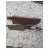 10 1/4' Hand Forged Full Tang Damascus Knife 5-5